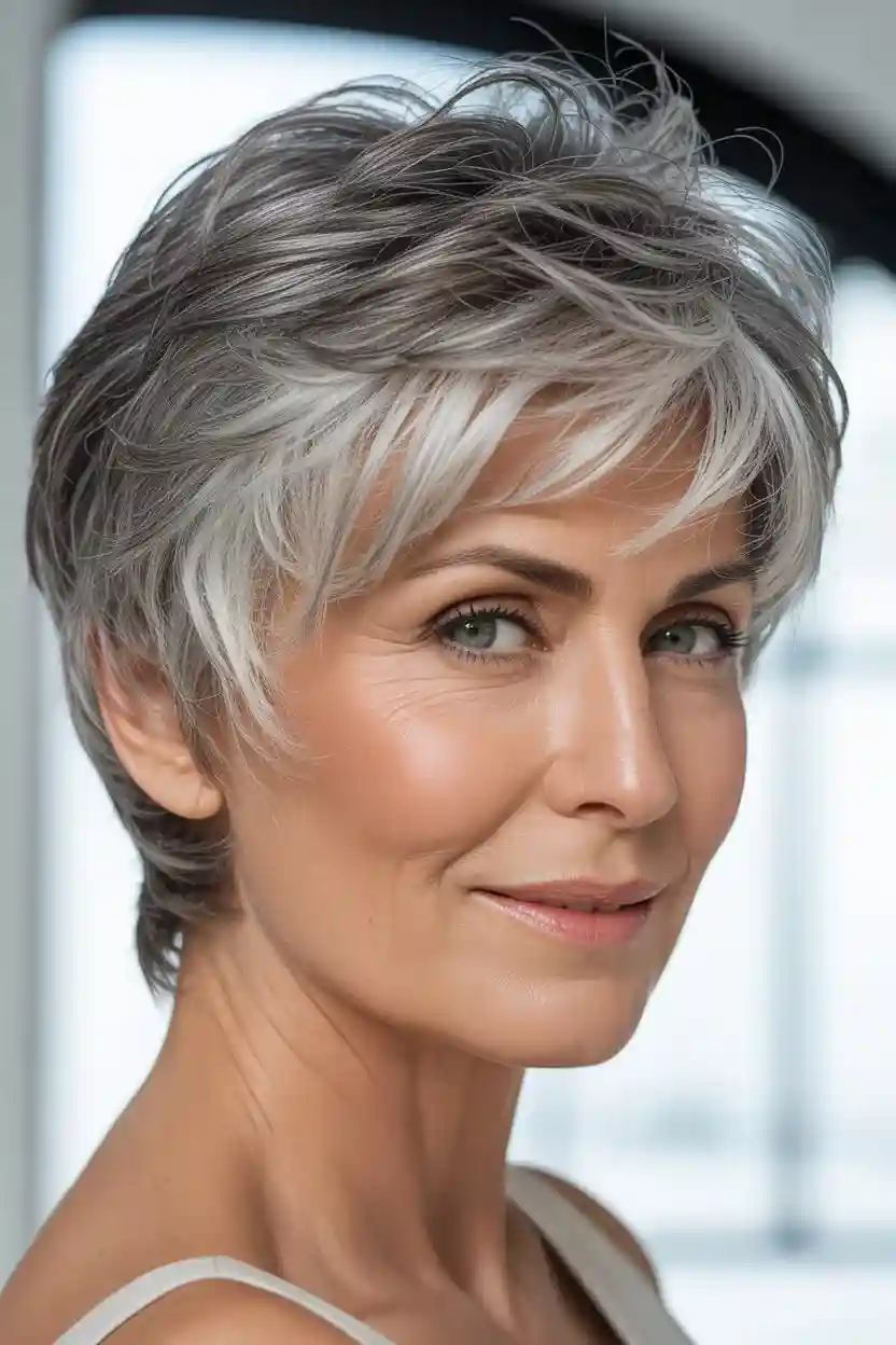 22 Choppy Pixie Cuts for Women Over 50 That Feel Modern
