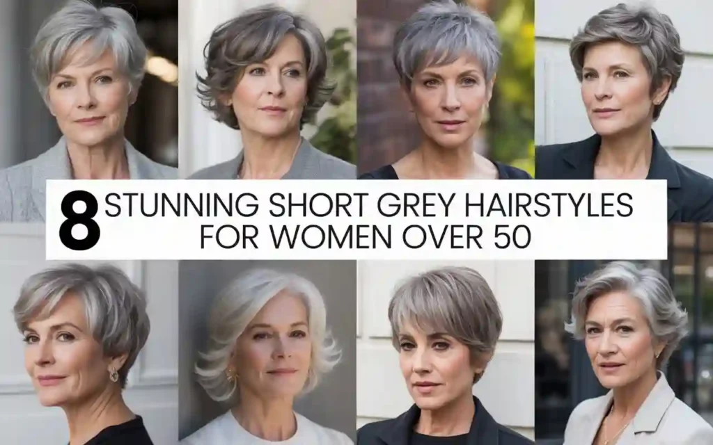 8 Stunning Short Grey Hairstyles for Women Over 50