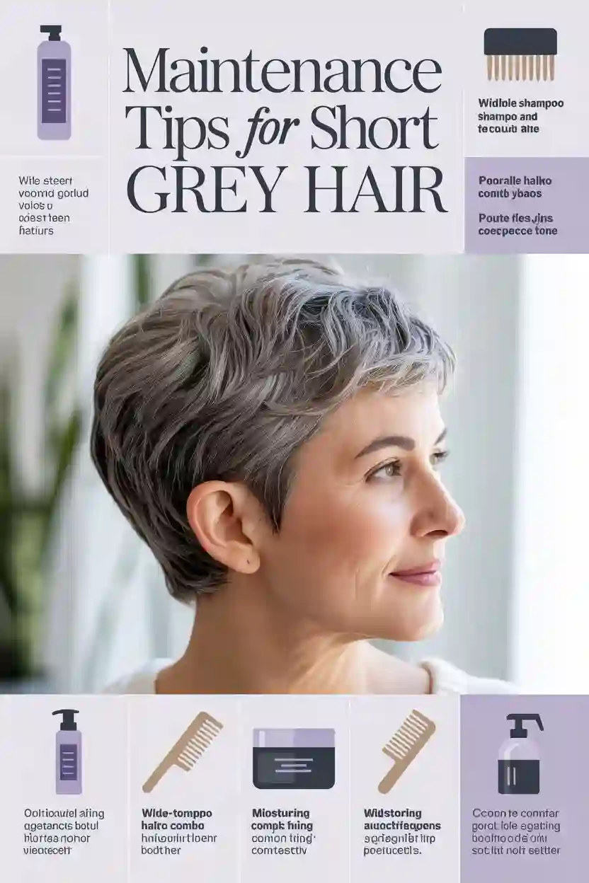  Maintenance Tips for Short Grey Hair