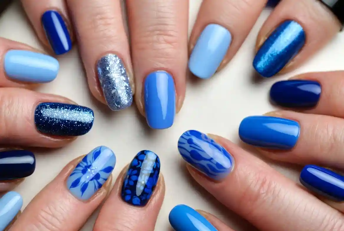 Blue Nails