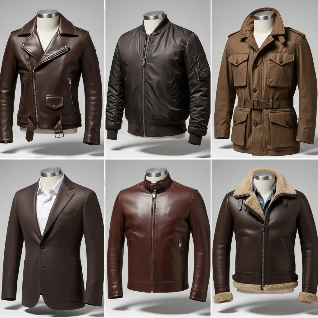 Types of Brown Leather Jackets