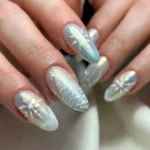 Winter Chrome Nails